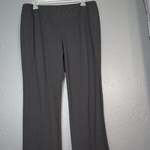 Cato Womens Black Contemporary BootCut Stretch Slack Pants Size Large Petite